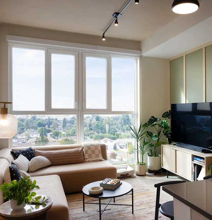 Furnished living room