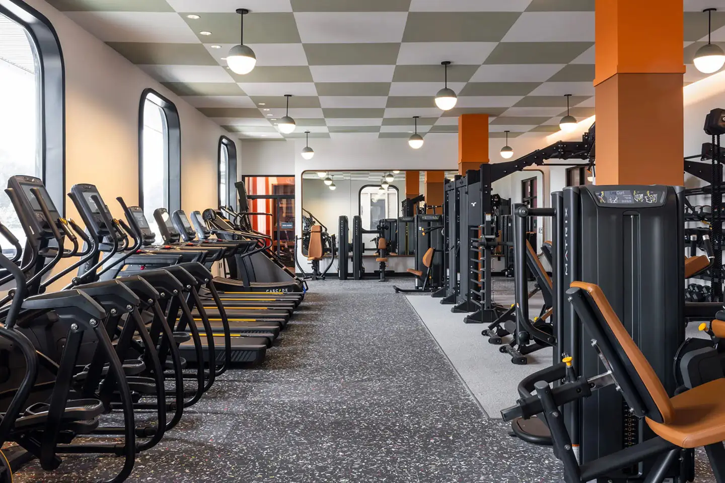fully equipped fitness facility